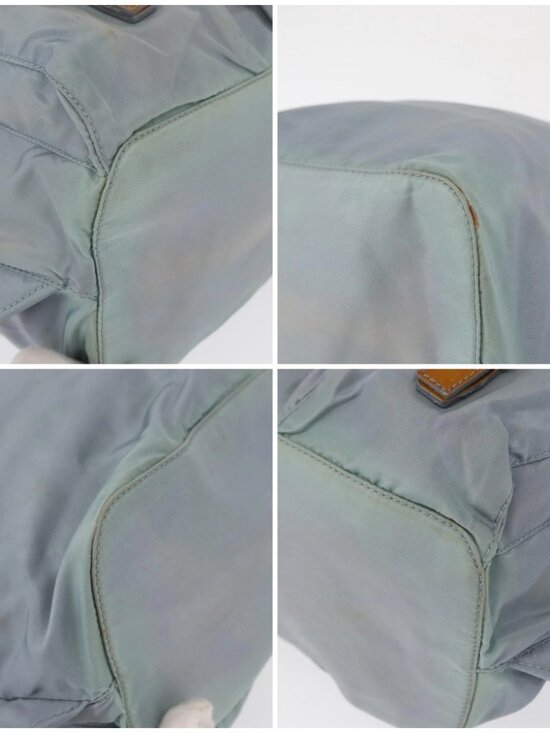 PRADA Backpack Nylon Light Blue Silver Auth 163044 main image 7